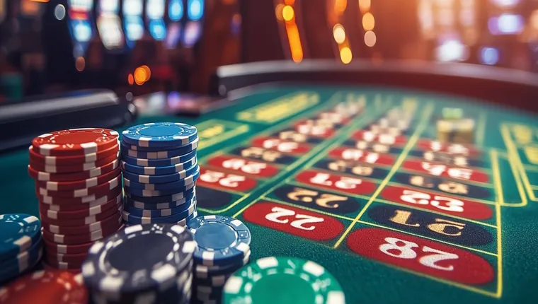 Roulette wheel with betting chips, representing different strategies